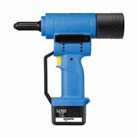 1457248, Gesipa Battery Tool Accubird 14.4V Cordless Rivet Tool W/Battery Charger Case & 4 Nose Ti